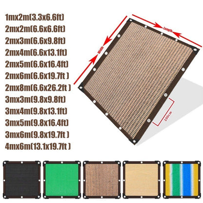 Sun Shade Net Outdoor Anti-UV Sunshade Shading Net Outdoor Swimmin Pool Garden Farm Jaring Hitam