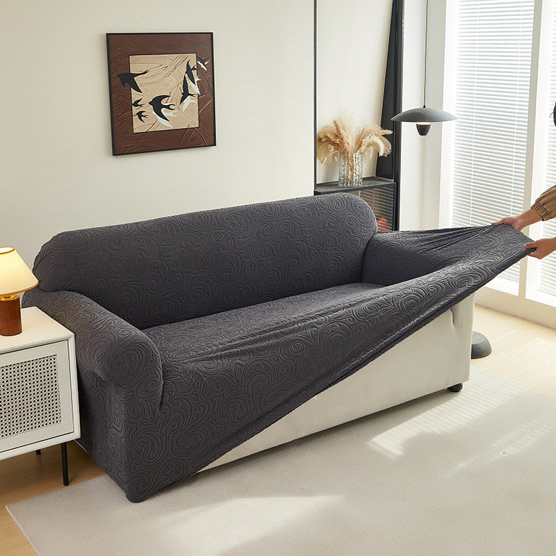 1/2/3/4 Seat Corner Sofa Cover  Elastic Stretchable Sofa Cover Premium Embossed Fabirc Sarung Raya Decoration