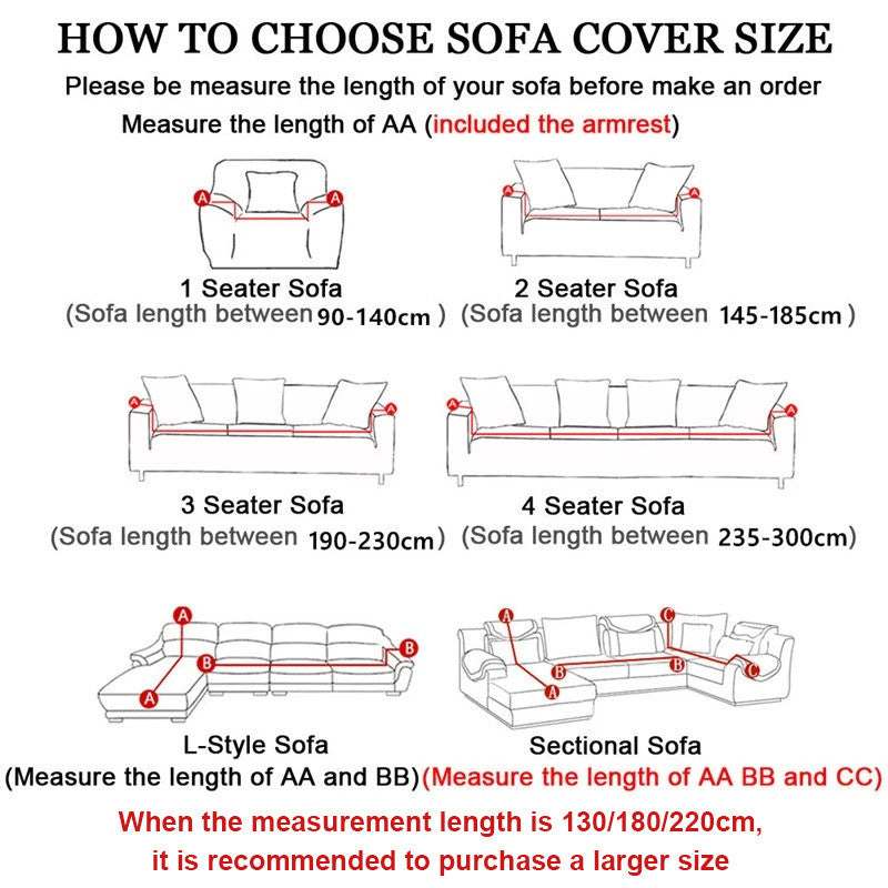 1/2/3/4 Seat Corner Sofa Cover  Elastic Stretchable Sofa Cover Premium Embossed Fabirc Sarung Raya Decoration