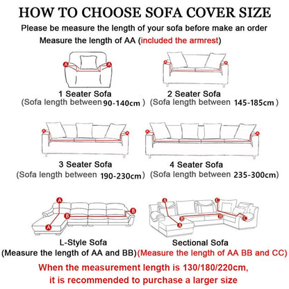 1/2/3/4 Seat Corner Sofa Cover  Elastic Stretchable Sofa Cover Premium Embossed Fabirc Sarung Raya Decoration
