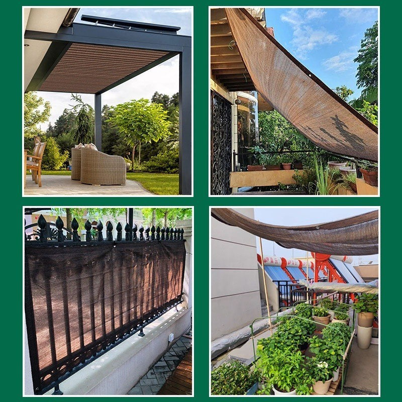 Sun Shade Net Outdoor Anti-UV Sunshade Shading Net Outdoor Swimmin Pool Garden Farm Jaring Hitam
