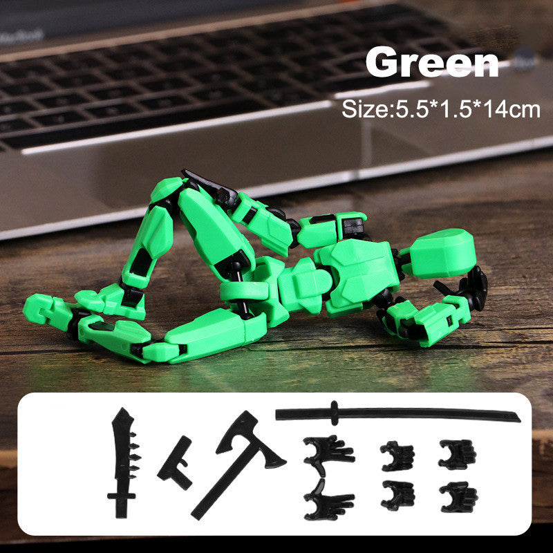 3d Printed Action Figure Lucky Dummy 13 Multi Joint Figure Movable Robot Doll Toy Assembly Model