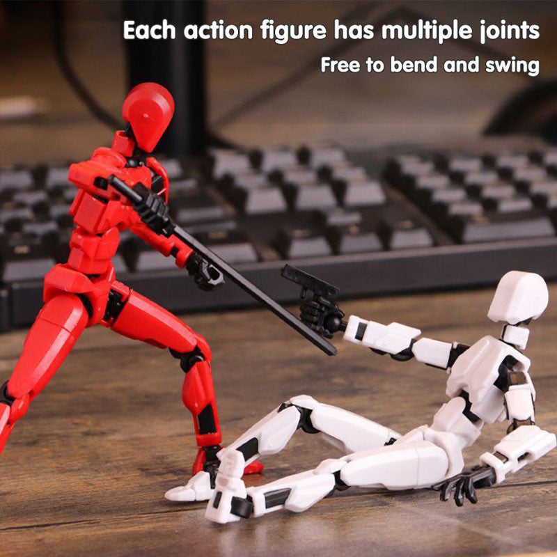 3d Printed Action Figure Lucky Dummy 13 Multi Joint Figure Movable Robot Doll Toy Assembly Model