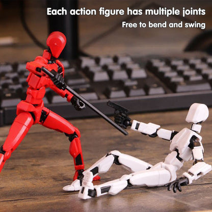 3d Printed Action Figure Lucky Dummy 13 Multi Joint Figure Movable Robot Doll Toy Assembly Model