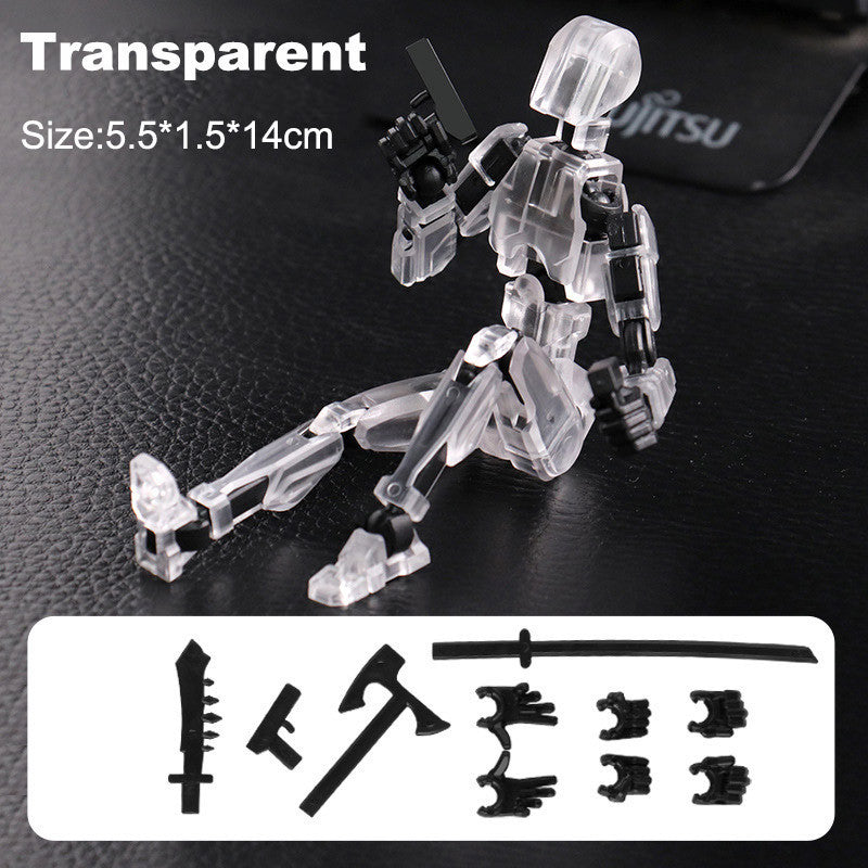 3d Printed Action Figure Lucky Dummy 13 Multi Joint Figure Movable Robot Doll Toy Assembly Model