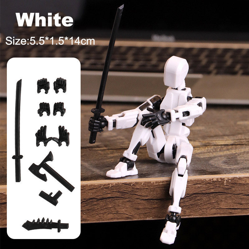 3d Printed Action Figure Lucky Dummy 13 Multi Joint Figure Movable Robot Doll Toy Assembly Model