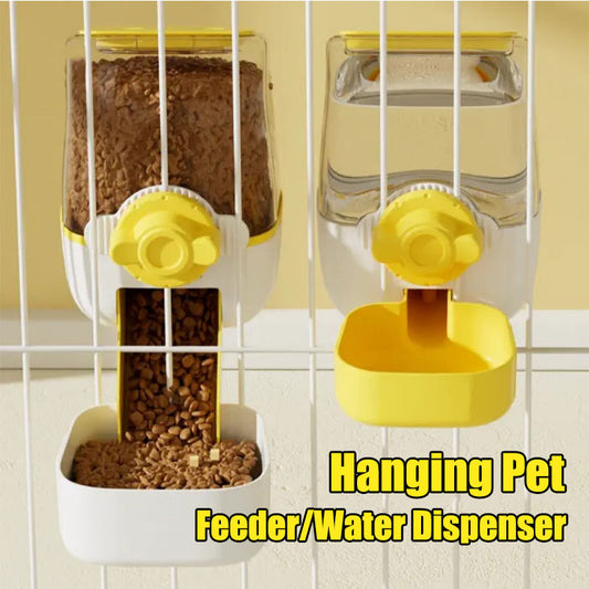 Hanging Pet Feeder Rabbit Cage Feeder Bowl Automatic Water Dispenser&feeder Cage Hang Bowl for Cat Dog Bekas Air Kucing
