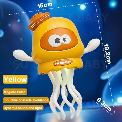 Dancing Octopus Toy Magical Induction Twist Octopus Toy with Light and Music Rechargeable Mainan
