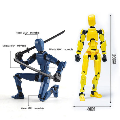 3d Printed Action Figure Lucky Dummy 13 Multi Joint Figure Movable Robot Doll Toy Assembly Model