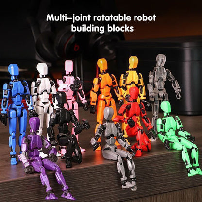 3d Printed Action Figure Lucky Dummy 13 Multi Joint Figure Movable Robot Doll Toy Assembly Model