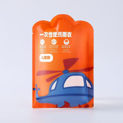 Disposable Card Adult Raincoat Long Thickened Rainproof Children's Portable Rain Suit