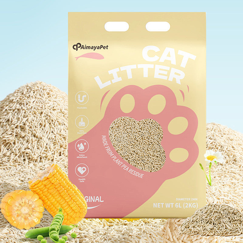 AimayaPet 6L(2/1.5Kg) Premium Natural Tofu Cat Litter Super Fast Clumping - 6 Fragrances