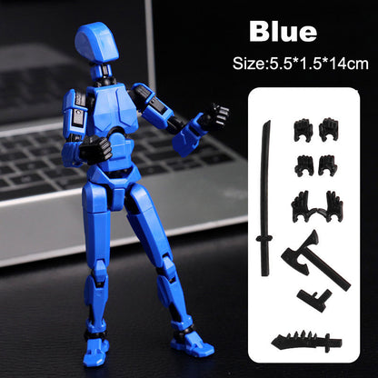 3d Printed Action Figure Lucky Dummy 13 Multi Joint Figure Movable Robot Doll Toy Assembly Model