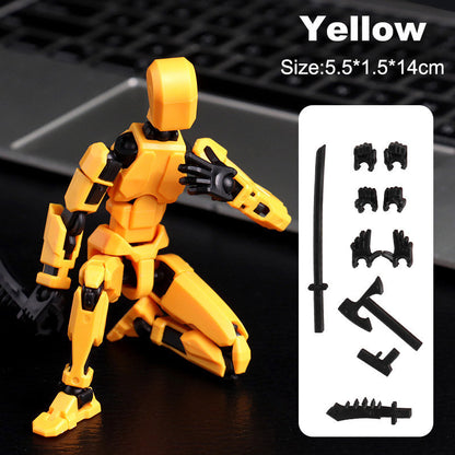 3d Printed Action Figure Lucky Dummy 13 Multi Joint Figure Movable Robot Doll Toy Assembly Model