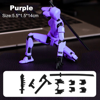 3d Printed Action Figure Lucky Dummy 13 Multi Joint Figure Movable Robot Doll Toy Assembly Model