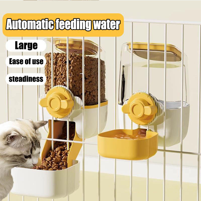 Hanging Pet Feeder Rabbit Cage Feeder Bowl Automatic Water Dispenser&feeder Cage Hang Bowl for Cat Dog Bekas Air Kucing