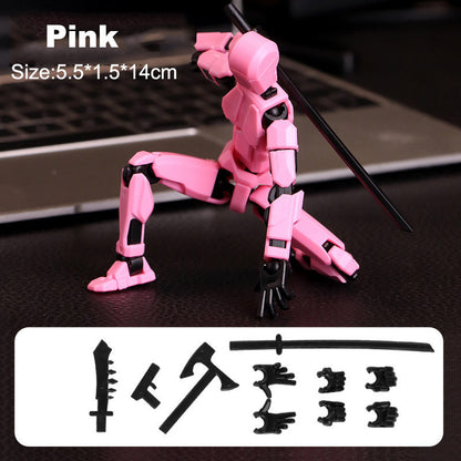 3d Printed Action Figure Lucky Dummy 13 Multi Joint Figure Movable Robot Doll Toy Assembly Model