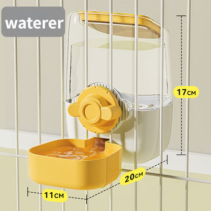 Hanging Pet Feeder Rabbit Cage Feeder Bowl Automatic Water Dispenser&feeder Cage Hang Bowl for Cat Dog Bekas Air Kucing