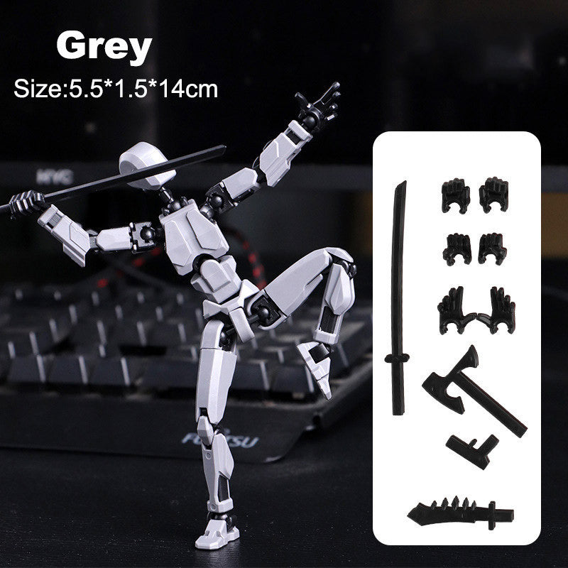 3d Printed Action Figure Lucky Dummy 13 Multi Joint Figure Movable Robot Doll Toy Assembly Model