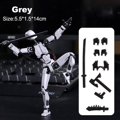 3d Printed Action Figure Lucky Dummy 13 Multi Joint Figure Movable Robot Doll Toy Assembly Model