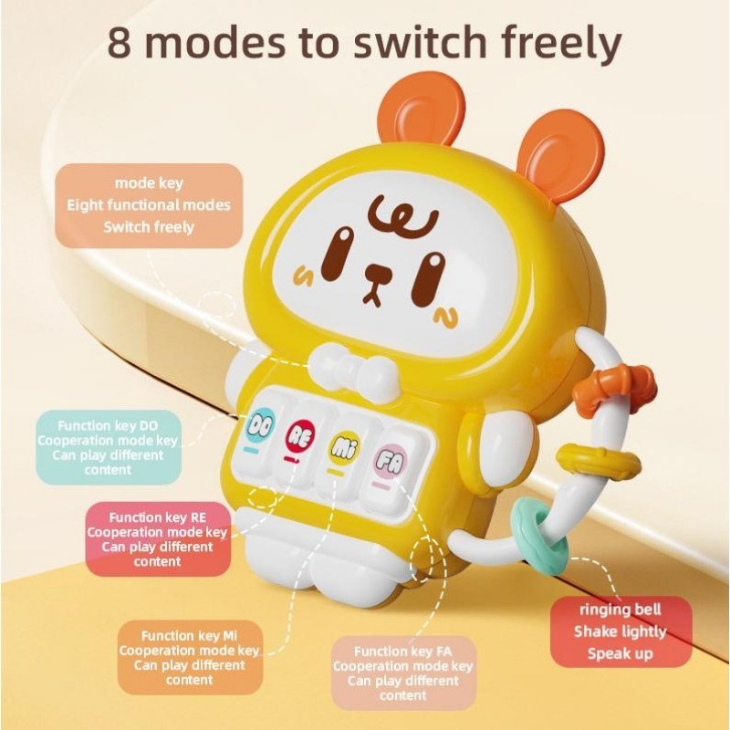 Cute Rabbit Musical Piano Toy Baby Toddler Early Education Developmental Instrument Toy