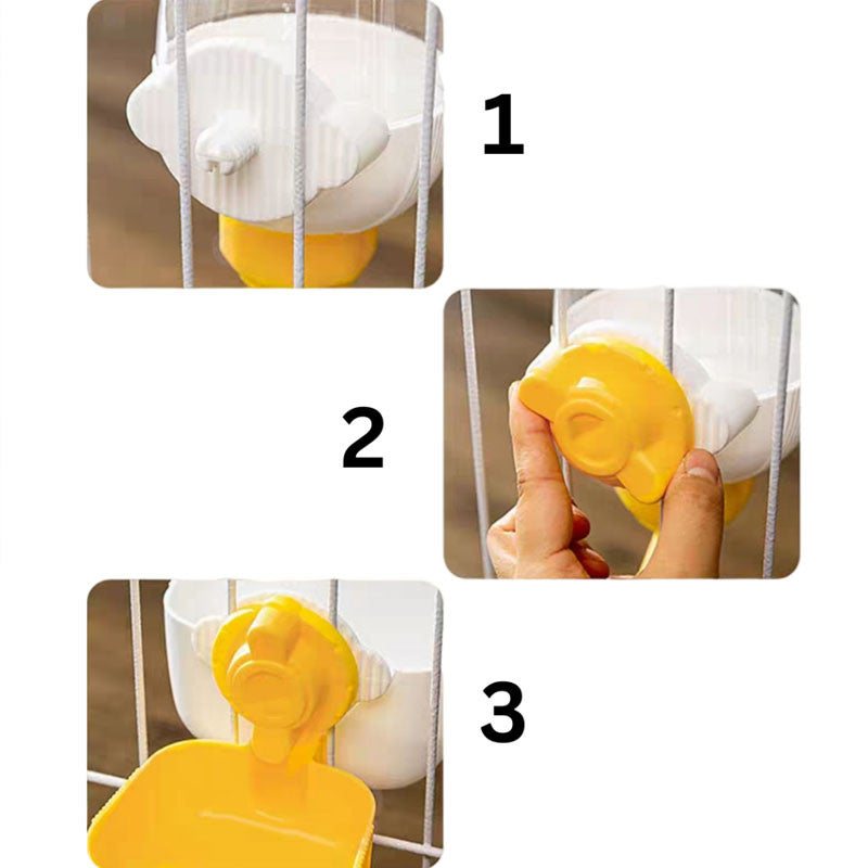 Hanging Pet Feeder Rabbit Cage Feeder Bowl Automatic Water Dispenser&feeder Cage Hang Bowl for Cat Dog Bekas Air Kucing
