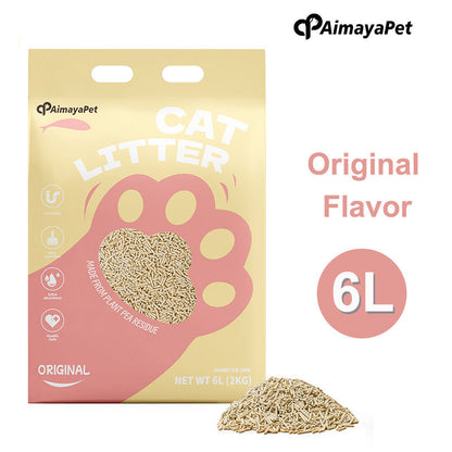 AimayaPet 6L(2/1.5Kg) Premium Natural Tofu Cat Litter Super Fast Clumping - 6 Fragrances