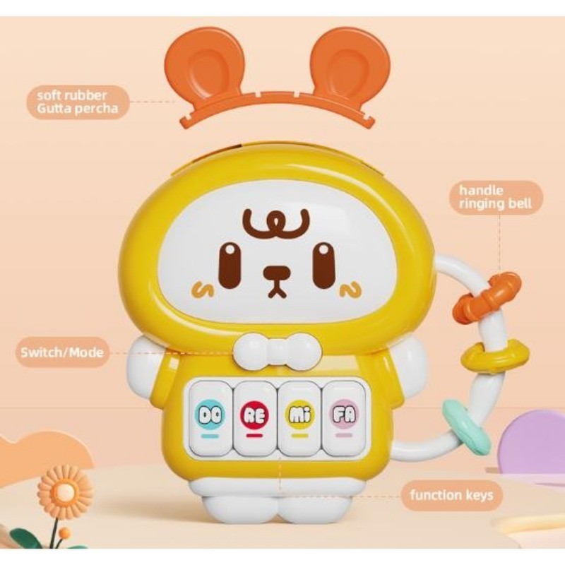 Cute Rabbit Musical Piano Toy Baby Toddler Early Education Developmental Instrument Toy