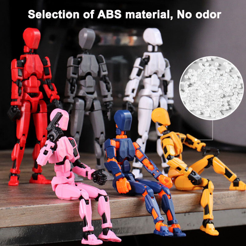 3d Printed Action Figure Lucky Dummy 13 Multi Joint Figure Movable Robot Doll Toy Assembly Model