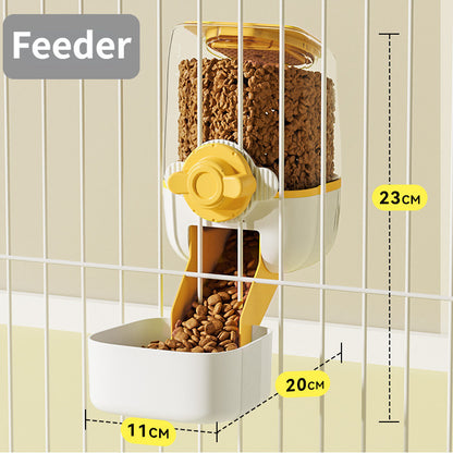 Hanging Pet Feeder Rabbit Cage Feeder Bowl Automatic Water Dispenser&feeder Cage Hang Bowl for Cat Dog Bekas Air Kucing