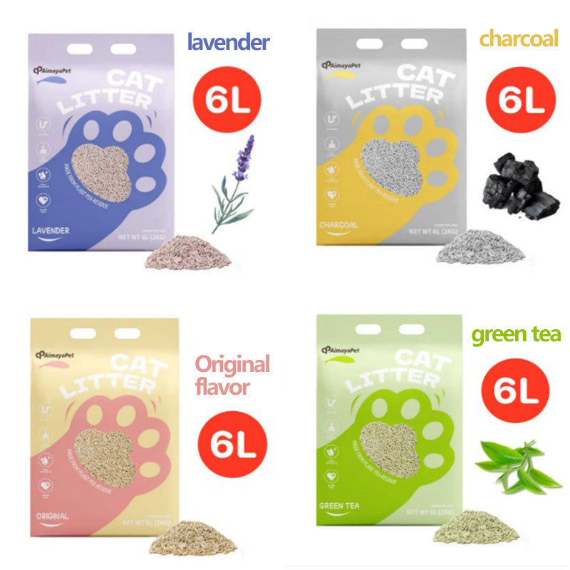 AimayaPet 6L(2/1.5Kg) Premium Natural Tofu Cat Litter Super Fast Clumping - 6 Fragrances