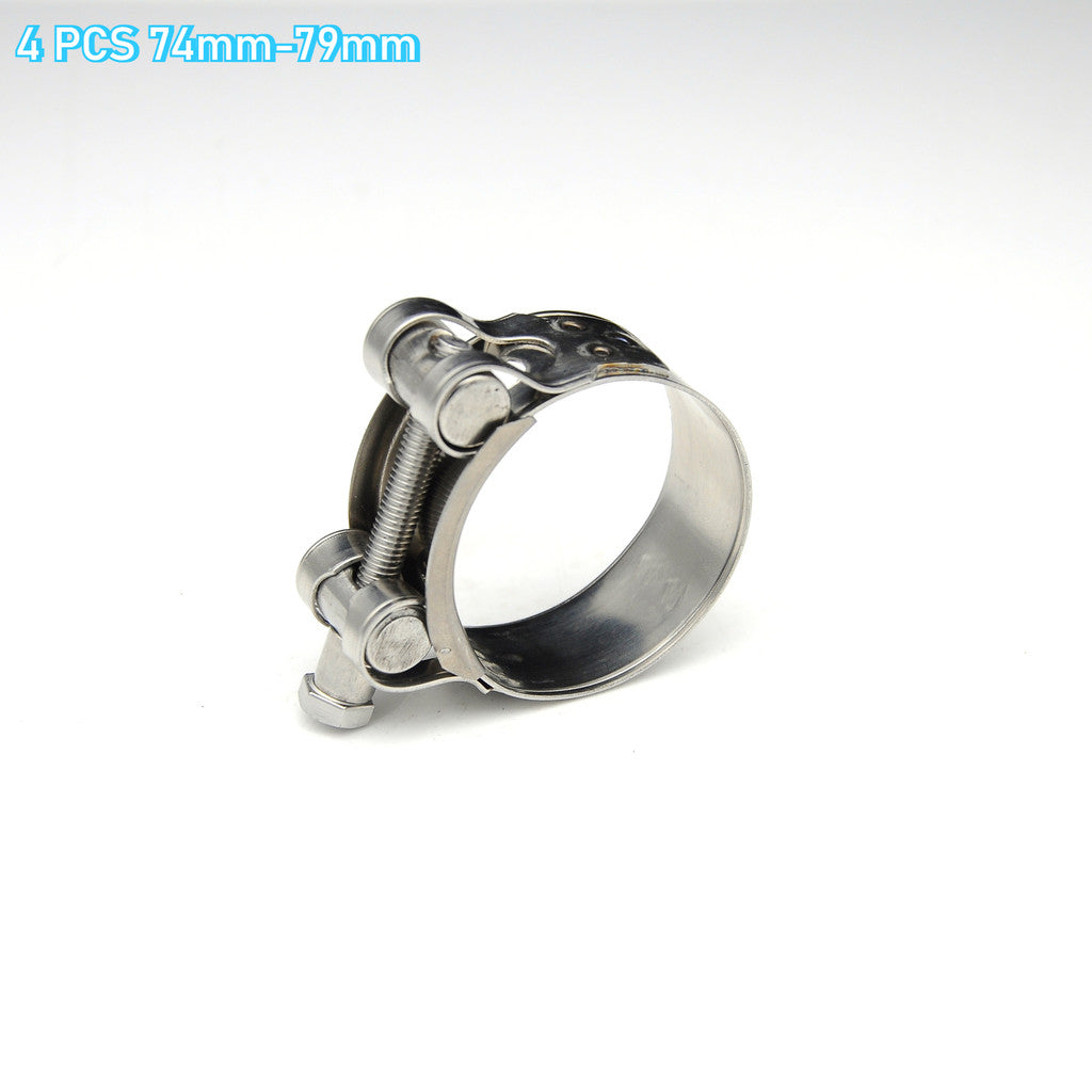 【4pcs】304 Stainless Steel High Pressure Hose Clamp Clip Single Head Bolt Motor Exhaust Intercooler Engine Turbo Radiator