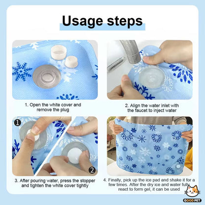 S-XL Pet Cooling Pad Cat Dog Summer Ice Pad Waterproof Sleeping Bed Sofa Cushion Carpet