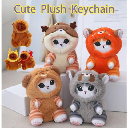 13cm Cute Keychain Plush Toy Desktop Decoration Cartoon Ornament Toys Birthday Gift