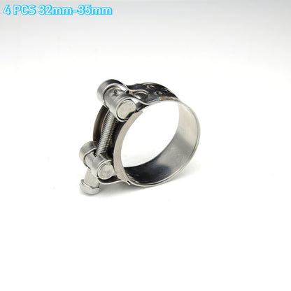 【4pcs】304 Stainless Steel High Pressure Hose Clamp Clip Single Head Bolt Motor Exhaust Intercooler Engine Turbo Radiator