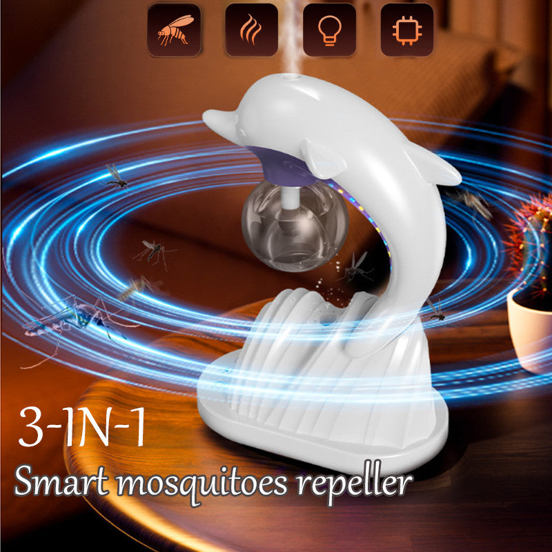 3 in 1 Humidifier with Mosquito Repellent Mist Essential Oil Aroma Diffuser Night Light Air Humidifier Zapper Lamps