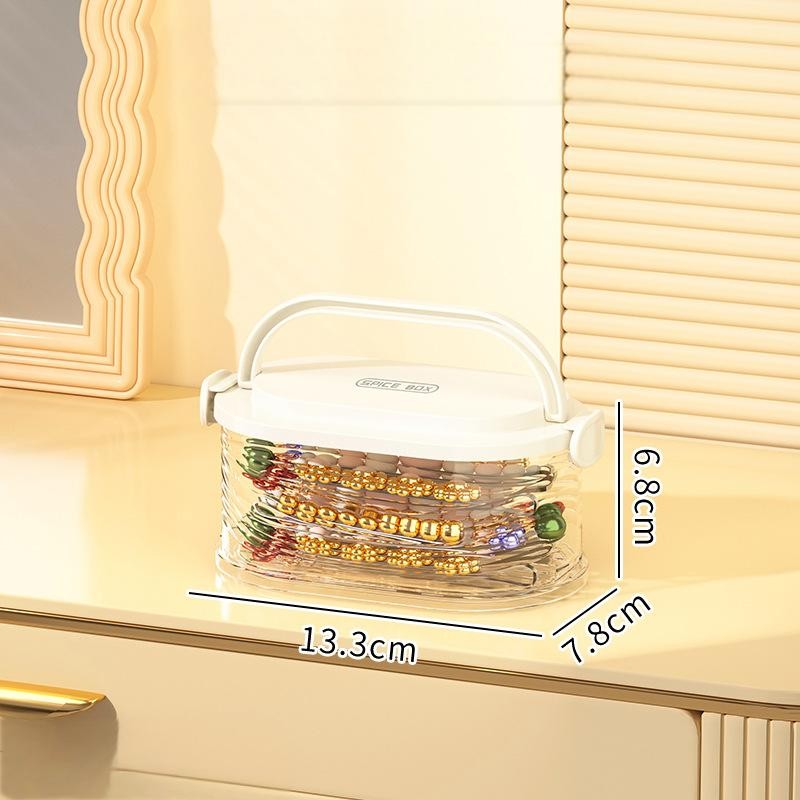 Acrylic Jewelry Storage Box With Lid Dustproof Transparent Earring Storage Box