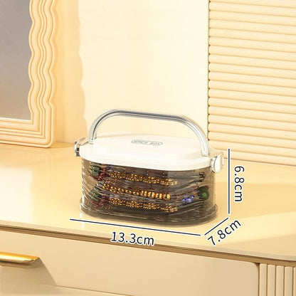 Acrylic Jewelry Storage Box With Lid Dustproof Transparent Earring Storage Box