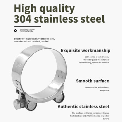 【4pcs】304 Stainless Steel High Pressure Hose Clamp Clip Single Head Bolt Motor Exhaust Intercooler Engine Turbo Radiator