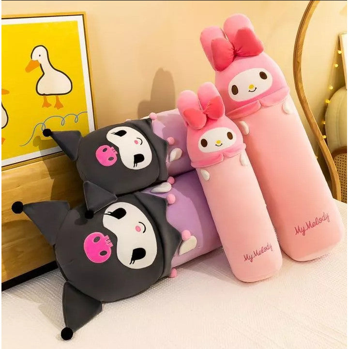 Sanrio Long Throw Pillow 60/80/100cm Cute Kuromi Melody Stuffed Doll Birthday Plush Toy Gift Anak Patung