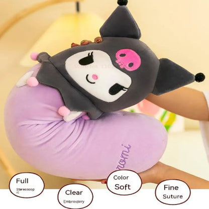 Sanrio Long Throw Pillow 60/80/100cm Cute Kuromi Melody Stuffed Doll Birthday Plush Toy Gift Anak Patung