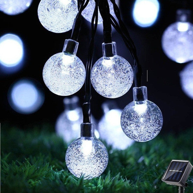 100 LED Lampu Raya Solar Fairy String Lights Outdoor Waterproof Lampu Hiasan Solar Power Lamp