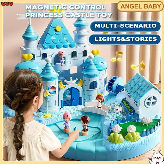 Magnetic Princess Castle Light Toy Girl Castle Game Simulation Toy Perfect Girl Birthday Gift