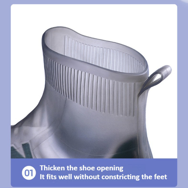 Rain Shoes Cover Waterproof Anti-Slip Silicone Rain Boot Outdoor Rainy Day Shoes Protector Kasut Getah