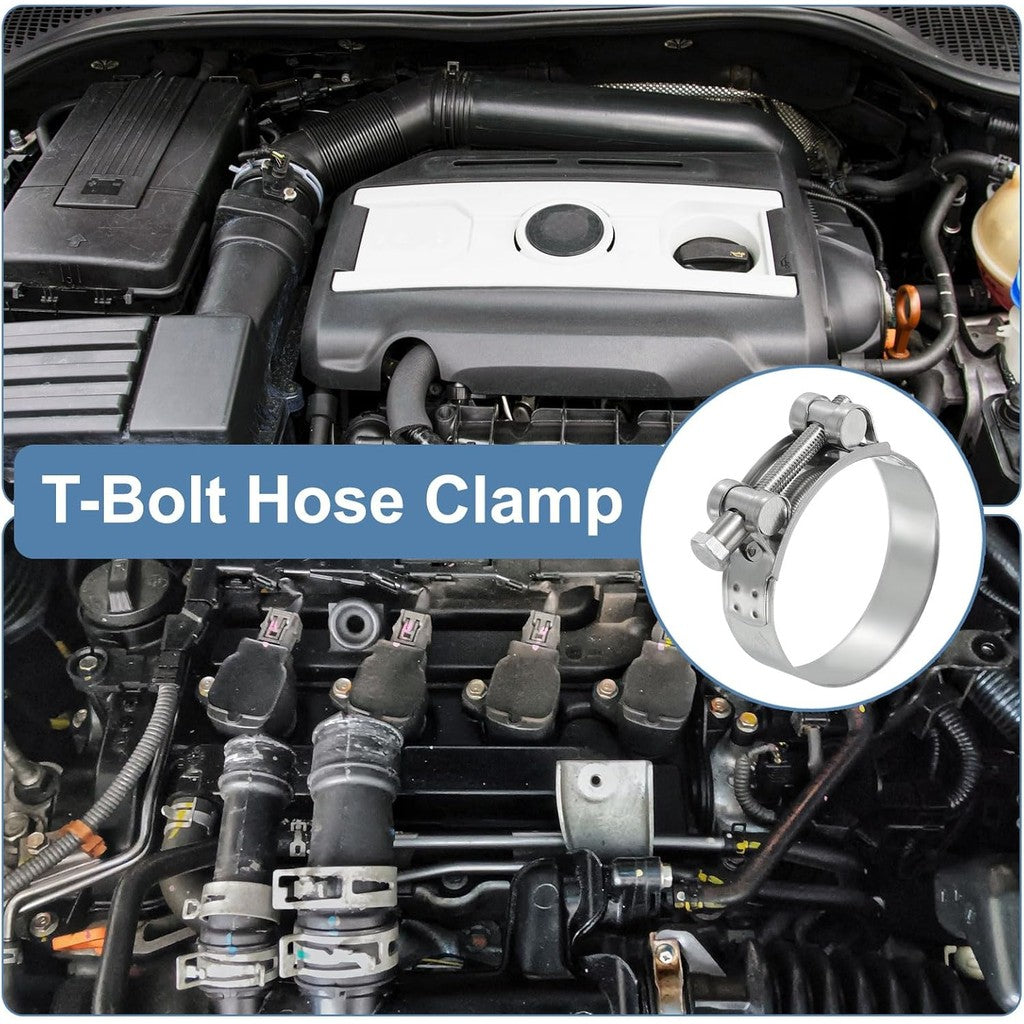 【4pcs】304 Stainless Steel High Pressure Hose Clamp Clip Single Head Bolt Motor Exhaust Intercooler Engine Turbo Radiator