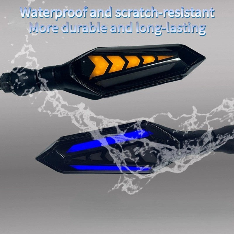 Led Signal Motorcycle Turn Signal Indicator Lampu Led Sequential Flowing Indicator Light Waterproof Universal Motor