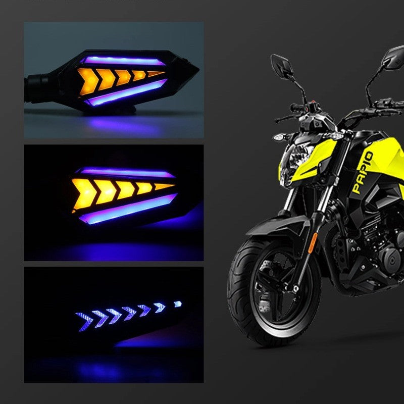 Led Signal Motorcycle Turn Signal Indicator Lampu Led Sequential Flowing Indicator Light Waterproof Universal Motor