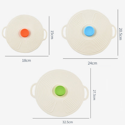 Silicone Pot Lid Fresh-keeping Lid Reusable Food Lid Kitchen Tools Dust-proof Sealing Lid