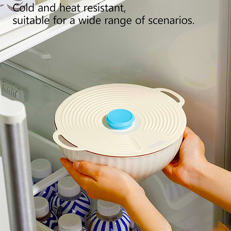 Silicone Pot Lid Fresh-keeping Lid Reusable Food Lid Kitchen Tools Dust-proof Sealing Lid