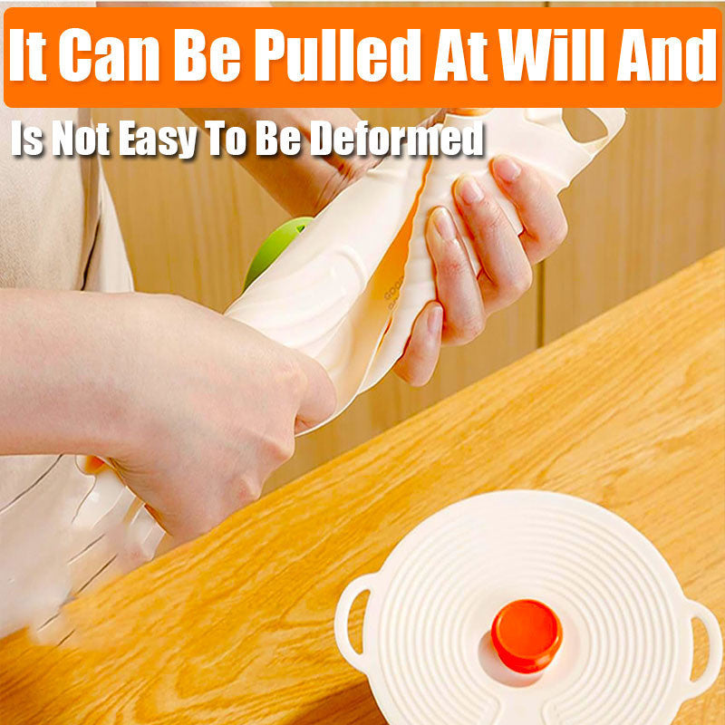 Silicone Pot Lid Fresh-keeping Lid Reusable Food Lid Kitchen Tools Dust-proof Sealing Lid